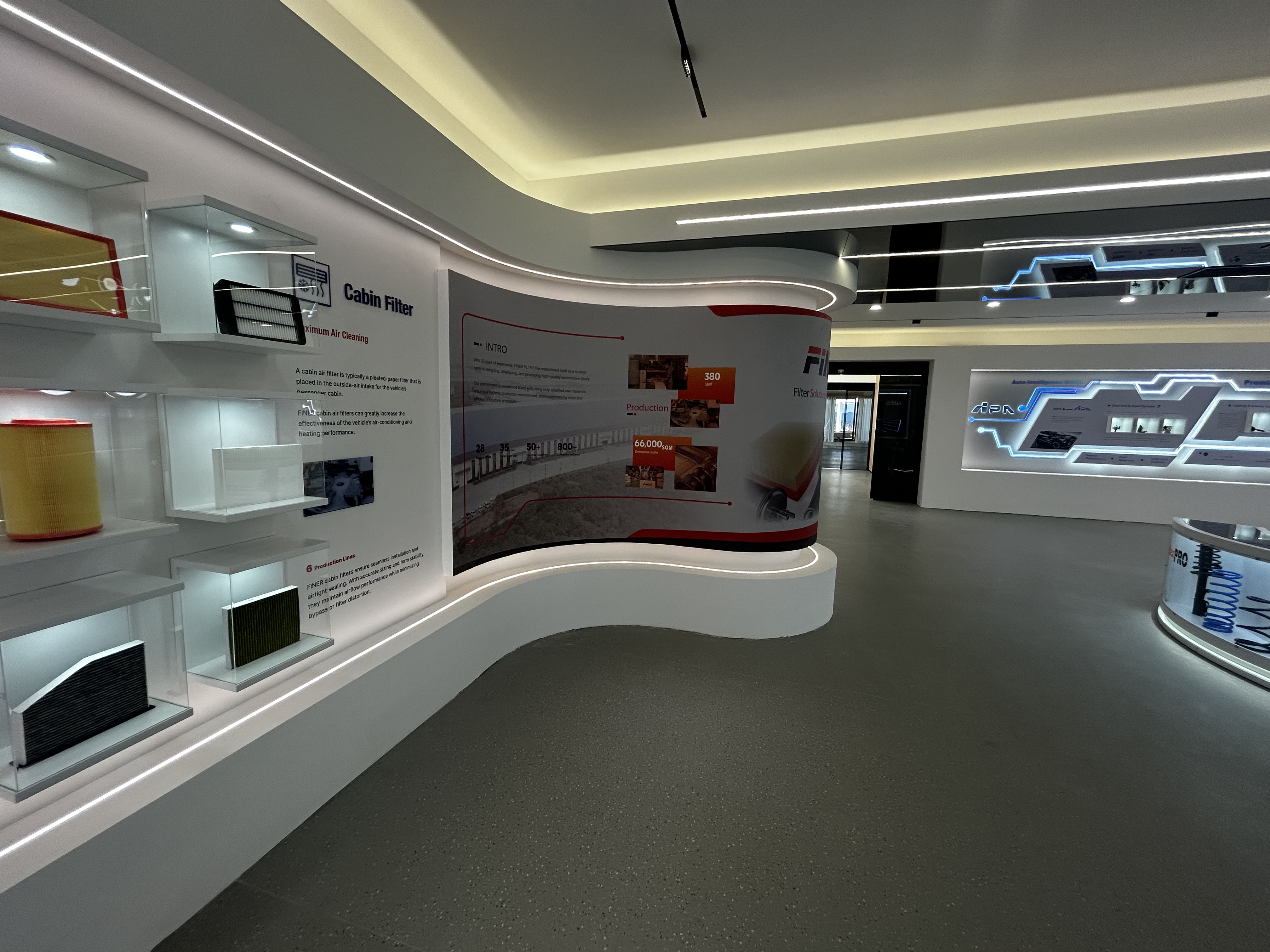 宁波汽配企业数字展厅产品展示与多媒体空间